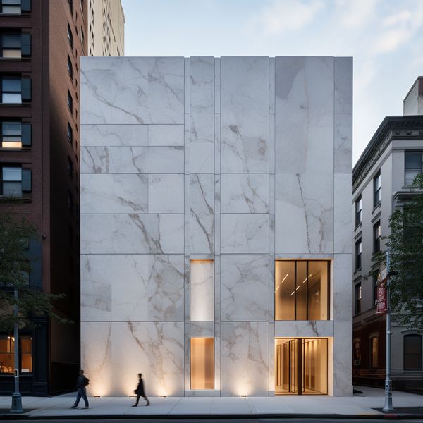 midjourney marble building