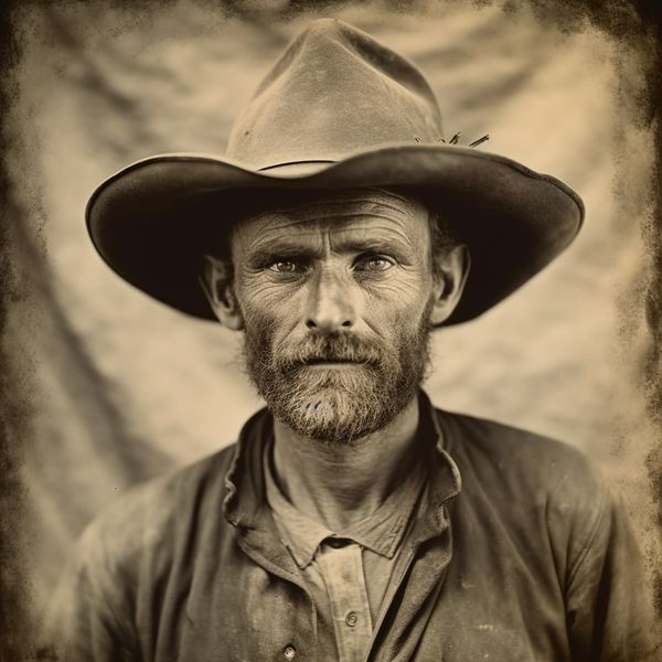 midjourney old photo of a gold miner