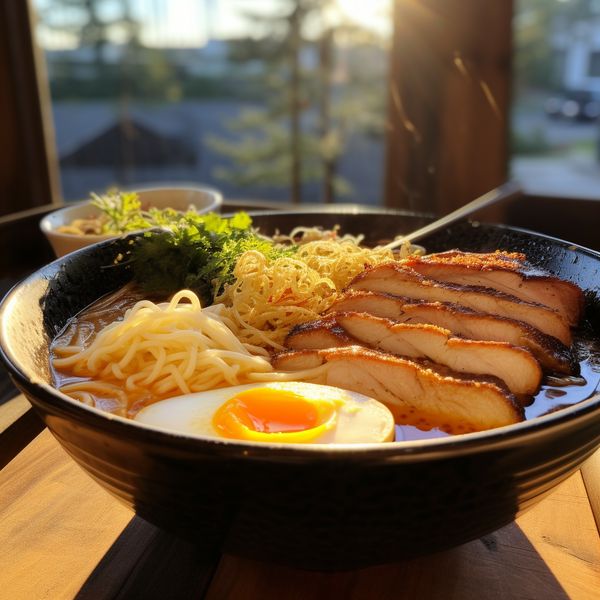 midjourney bowl tonkatsu ramen