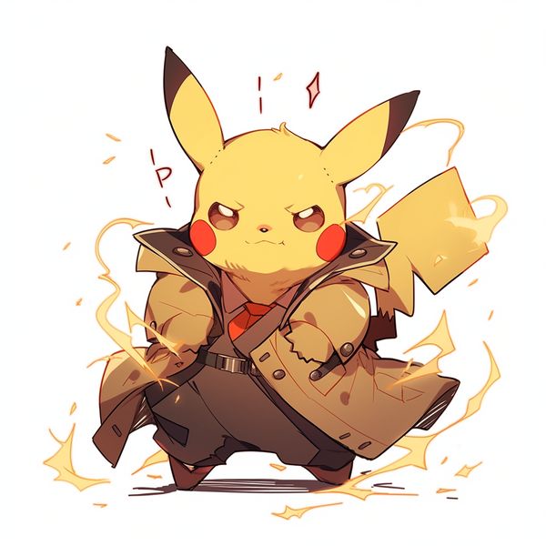 midjourney pikachu from pokemon niji 5 style original