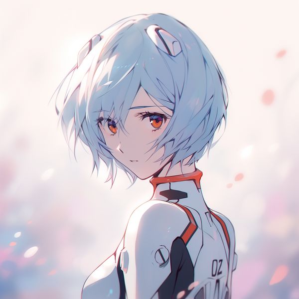 midjourney rei ayanami from evangelion niji 5